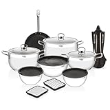 Batería De Cocina Sofia Deluxe 22 Piezas Acero Inoxidable Prestige