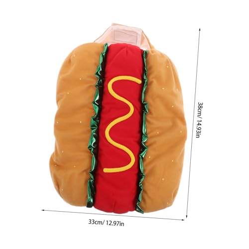 Disfraz divertido de perro estilo Hot Dog para mascotas miniatura 2