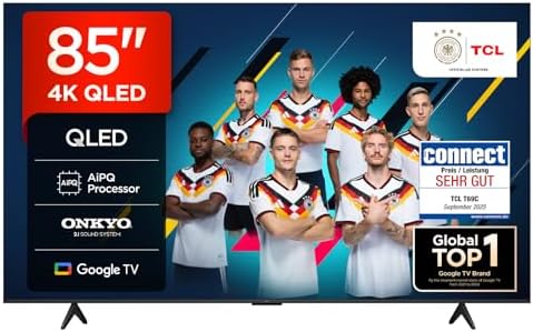 TCL 85T69C 85 Zoll QLED, Direct LED TV, 4K HDR TV, Smart Google T...