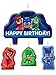 PJ Masks Birthday Cake Candles - 4 Set
