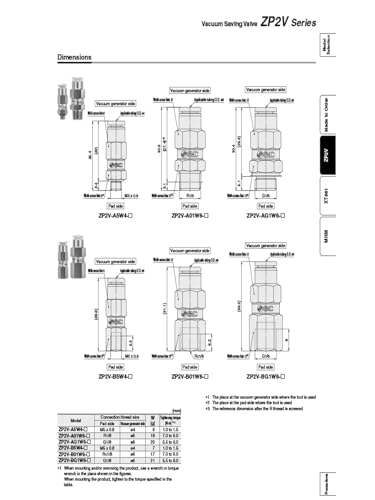 Vanne logique à mandrin à vide ZP2V-BG1W6-10 pour stopper les pertes de vide - 7