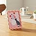 Fiwochic 2 Pcs 4x6 Inch Pink Wave Shape Photo Frame, Cute Resin Picture Frame for Tabletop and Wall Hanging Display, Home Decor, Art, Photo Gallery