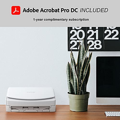 Fujitsu Scansnap Ix1600 Deluxe Versatile Cloud Enabled Document Scanner With Adobe Acrobat Pro Dc For Mac Or Pc, White #TOP5