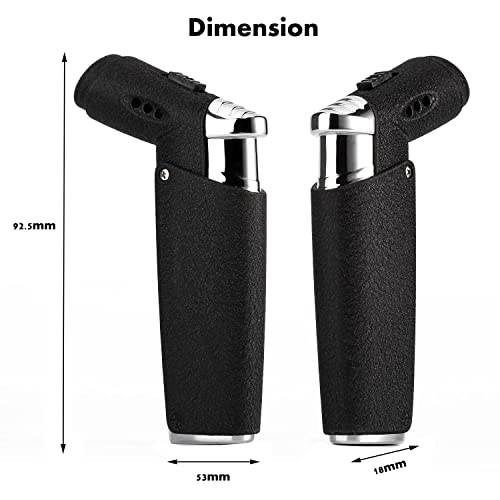 Encendedor Ambrogio.L Jet Torch recargable a butano miniatura 5