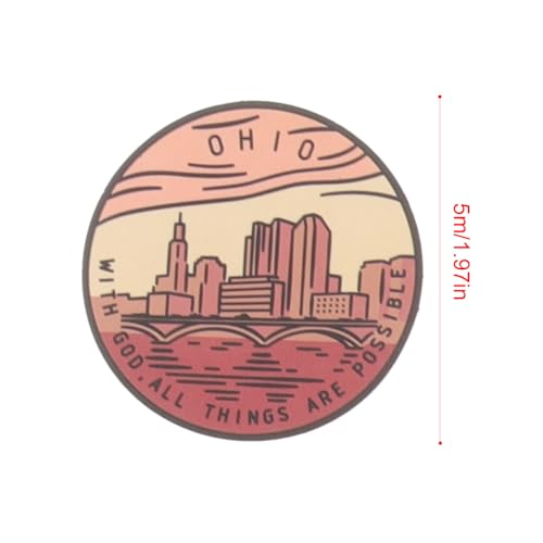 Stickers para scrapbooking y accesorios personales Operitacx pegatinas impermeables de paisajes 3