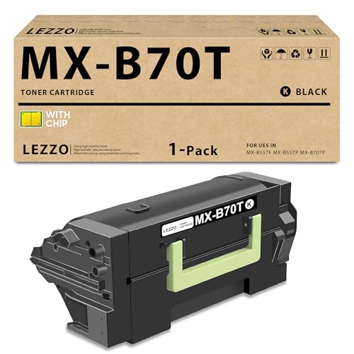 Toner MX-B70T noir pour résoudre les problèmes d'impression effacée sur MX-B557F