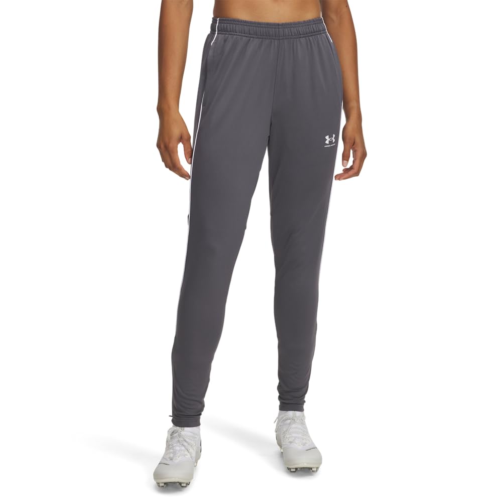Under Armour Women's Gray Challenger Training Pants Castlerock / White Xl
