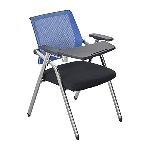 Chaise de formation pliante grise avec table intégrée pour bureau et classe
