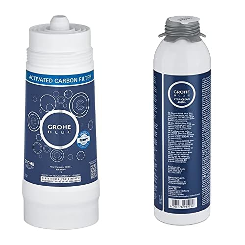 GROHE Blue Filtro de recambio para sistemas de agua filtrada + Cartucho de Limpieza