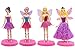 Figuras miniaturas de Hadas ZSWQ-4 Piezas de Hadas de Flores Estatuas en Miniatura,estatuas de paisajes en Miniatura de Bricolaje, utilizadas para la decoración de Pasteles de cumpleaños Familiares