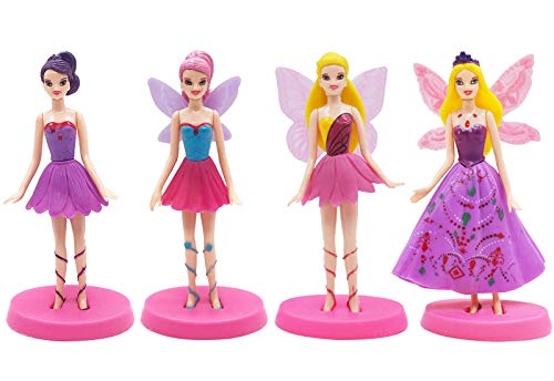 Figuras miniaturas de Hadas ZSWQ-4 Piezas de Hadas de Flores Estatuas en Miniatura,estatuas de...