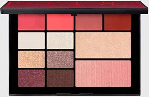 NARS Jetsetter Face Palette Inc Orgasm Blush, Highlighter and Audacious Lipstick and Brush