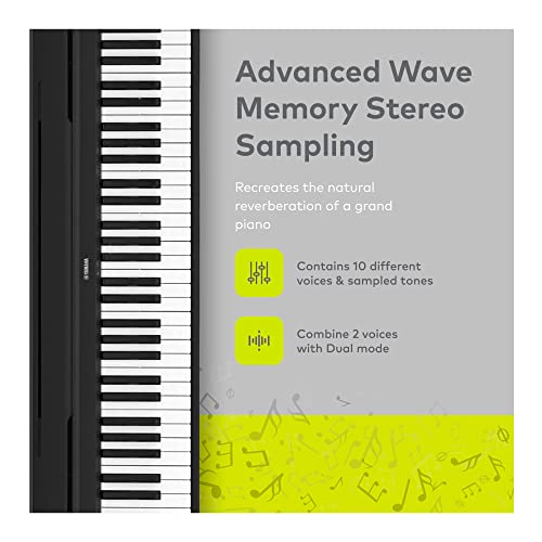 Yamaha – Piano numérique 88 touches avec support pour clavier Knox Gear, banc réglable et pédale de sustain – P45B - Les Beatles, Paul McCartney, John Lennon, RIngo Starr, George Harrison Yamaha – Piano numérique 88 touches avec support pour clavier Knox Gear, banc réglable et pédale de sustain - P45B – Image 4