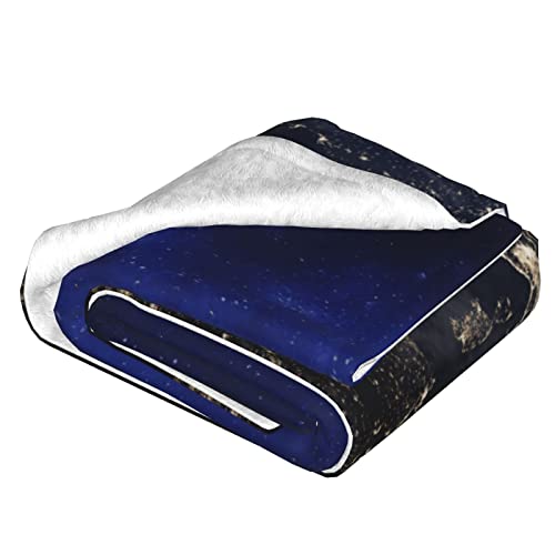 Couverture de climatisation double couche Earth from Space isolante et douce pour lit