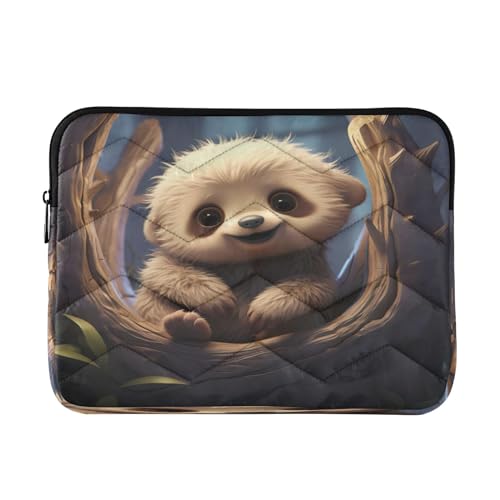 Funda para portátil 13-14 pulgadas impermeable con diseño de perezoso