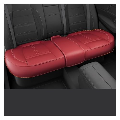 Housse de siège de voiture en cuir PU, finition rouge élégante et durable