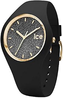 Ice-Watch - Ice Glitter czarny - czarny zegarek damski z silikonowym paskiem