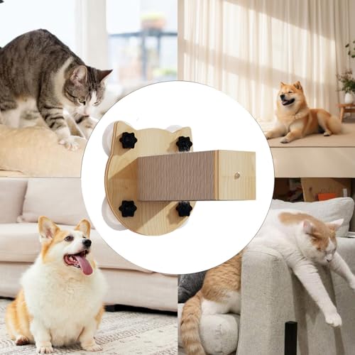 Perchoir mural pour chat robuste et antidérapant à 4 ventouses - 5