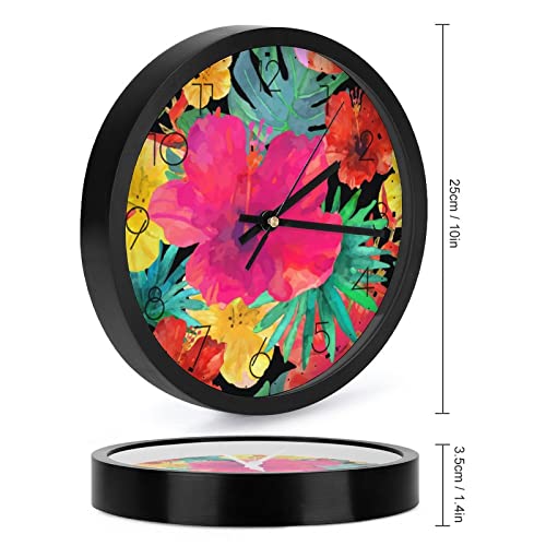 Horloge murale fleur pour salon et cuisine : creez une ambiance chaleureuse - 3