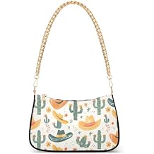 Shoulder Bags for Women Cactus Tote HandBag Shoulder Bags purse with Chain Zipper Closure