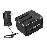 UKCOCO HDD Base Hard Drive for PC External Hard Drive Reader SSD Dock PC Hard Drive HDD Dock Hard Drive Dock External HDD Dock SSD Black HDD Enclosure Rubber HDD Docking Station