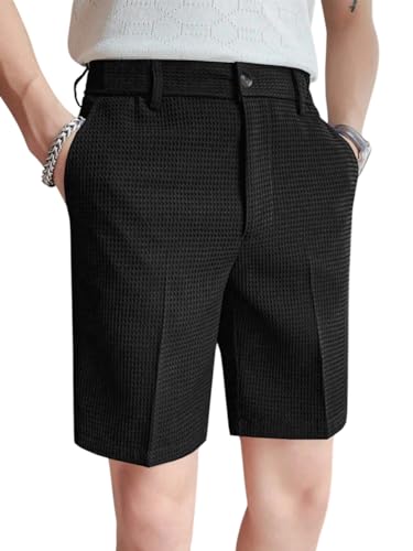 Image of GRECIILOOKS Casual Men Shorts | Rich Regular Fit Solid Short with Side Pockets | Relaxed Fit Half Pants | Mid Rise Waist (Available in Plus Size)