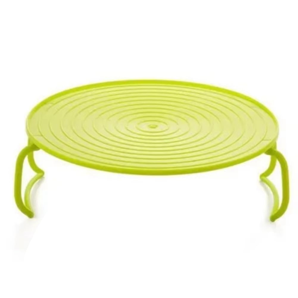 CTRLZS Microwave Heating Layer Steaming Tray Double-Layer Rack Bowl Rack Storage Rack Green