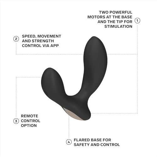 Image of LELO Hugo 2 - App-Controlled Prostate Massager, Anal Toy, Black