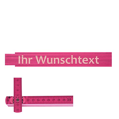 Preisvergleich Produktbild Zollstock pink Ihr Wunschname