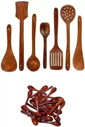 Ruby Perl Wooden Spatula Cooking Serving Tools Kitchen Tool Set (Brown, Ladle) (B0D41RRDRN) Amazon Price History, Amazon Price Tracker