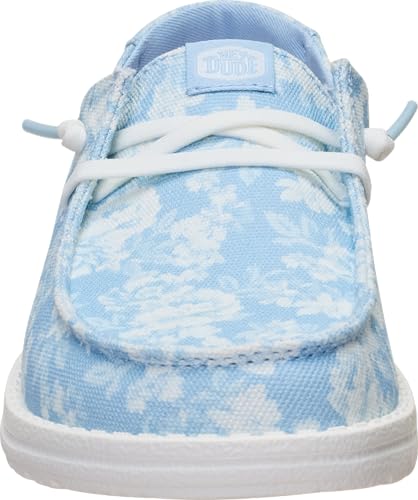 Image of HEYDUDE Women's Wendy Washed Floral Slip On Loafer | Lightweight Casual Shoes | Easy On Travel Ready Style