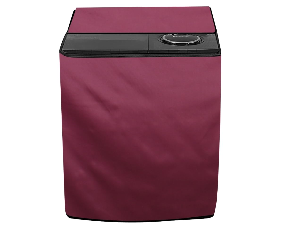 Stylista Washing Machine Cover Compatible for Lloyd 8.5 kg Semi Automatic top Load Maroon LWMS85SP-image-10