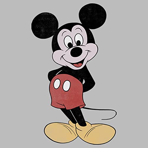 Disney Characters 80s Mickey Girl's Heather Crew Tee2