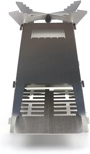 Miniatura 6 de Mochila camping cohete estufa portátil de camping estufa de madera de acero inoxidable estufa de leña accesorios de equipo de camping, senderismo al