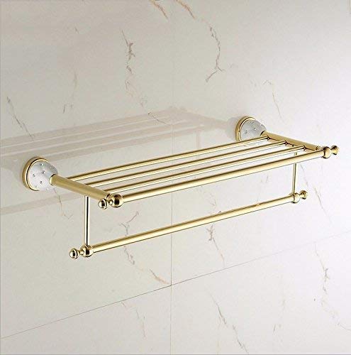 Porte-serviettes mural rétro 60cm étagère de salle de bain vintage
