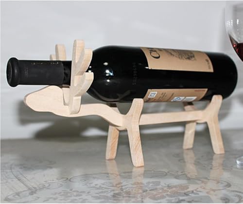Soporte de vino de madera para botellas miniatura 3