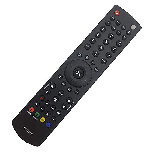 Telecommande Universelle RC1910 pour Toshiba/Sharp/Continental Edison/Techwood LED LCD Smart TV - Aucune Configuration Nécessaire