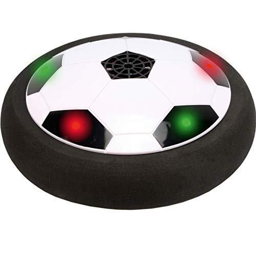 happy globe AIR Power Fußball LED | Leuchtende Fussball Spielscheibe mit Luftkissen & bunten LEDs | Ideales Outdoor Spielzeug & Fussball Kinder Geschenk