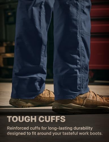 Image of CQR Men's Quick Dry Work Pants, Water Resistant Outdoor Tactical Pants, Lightweight Stretch Cargo Hiking Pants