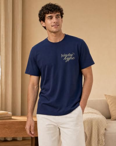 Image of Nobero Men's Regular Graphic Printed T-Shirt for Men | Soft Cotton | Classic Fit | Printed Casual Tshirt for Men