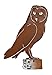 Elegant Garden Design Barn Owl, Steel Silhouette with Rusty Patina