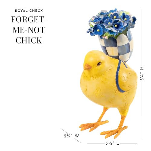 MACKENZIE-CHILDS-Forget-Me-Not-Chick-Cute-Baby-Chicken-Figurine-Spring-and-Easter-Decorative-Home-Decor MACKENZIE CHILDS Forget Me Not Chick Cute Baby Chicken Figurine Spring and Easter Decorative Home Decor