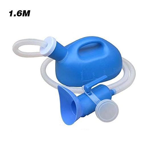 Supicity 2000mL Outdoor Urinal Bottle, Portable Urinal Potty with Lid and Extension Tube, Outdoor Urinal Chamber Pot for Men Women Camping Car Travel Long Trip