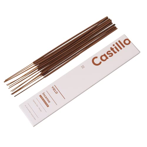 Yield Castillo Incense Sticks - Cypress, Salt & Smoke - Handmade, Calming Incense Stick Pack - Non Toxic Incense Made With Essential Oils - 1 Hour Burn Time - 15 Incense Sticks #TOP2