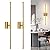 Morauroral Gold Battery Operated Wall Sconces, Dimmable Wall Sconces with Remote Control, Rechargeable Sconces Wall Lighting, 24? LED Wireless Wall Lights for Bedroom, Living Room, Bathroom, Hallways