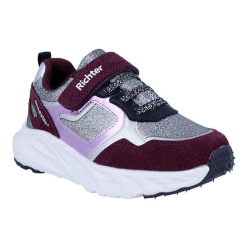 Richter Kinderschuhe Jungen Mädchen Jumper Sneaker, Lady/Black/l.SIL/orc, 25 EU