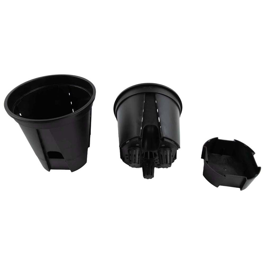 Lot de 15 pots à arrosage automatique en plastique transparent avec trous de drainage, racines saines, utilisation en intérieur et en extérieur, 3 tailles