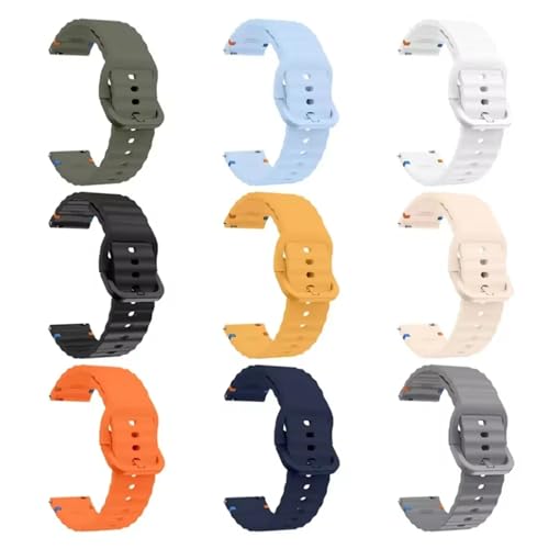 VMBVBHMDF Correa De Silicona De 20 Mm Y 22 Mm For Samsung Galaxy Watch 7/FE/5 Pro/6/4 Classic De 44 Mm Y 40 Mm, Compatible Con Galaxy Watch3 Y Gear S3 De 45 Mm.(Gray,22MM)