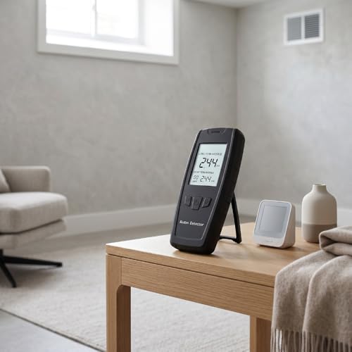Detector de radón portátil EMUKOEP con pantalla LCD de alta precisión 3