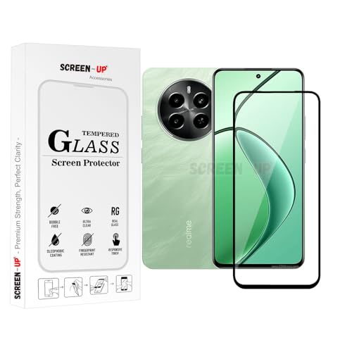 Image of ScreenUp Tempered Glass For Realme P1 - Ultra Clear, 9H Scratch Resistant, Full Coverage, Easy Install Screen Protector